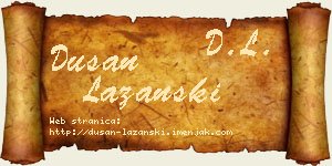 Dušan Lazanski vizit kartica